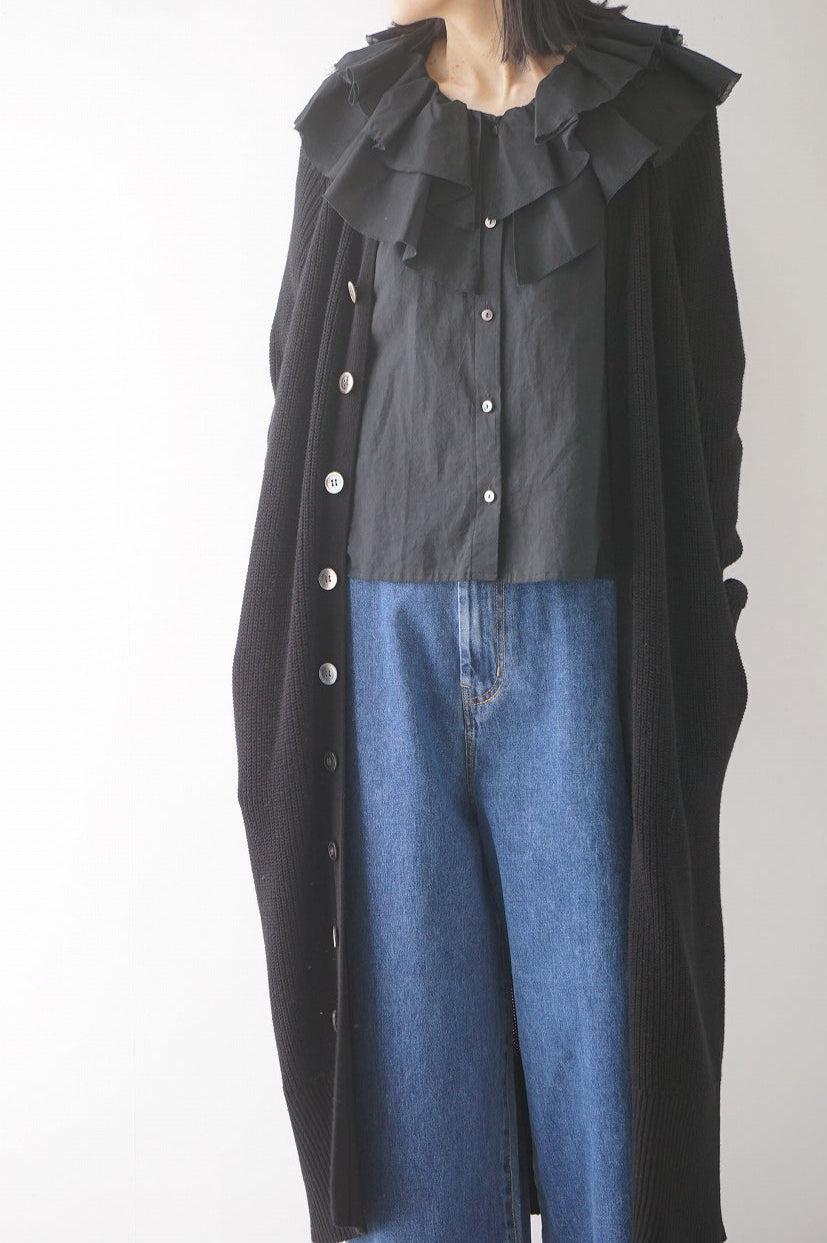 mizuiro-ind(ミズイロインド) double frill collar shirt – SACHET.