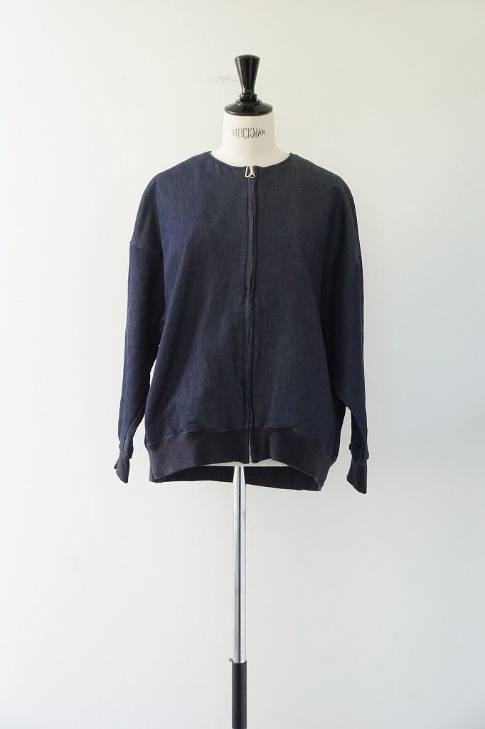 prit ニットデニム ZIPブルゾン prit（プリット）ニットデニム ZIPブルゾン – SACHET.