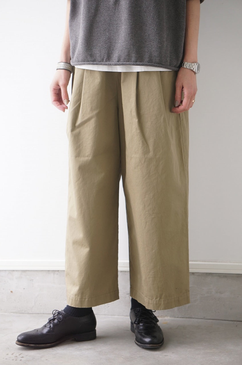 再入荷 TRAVAIL MANUEL(トラバイユマニュアル) コンパクトチノ 2タック