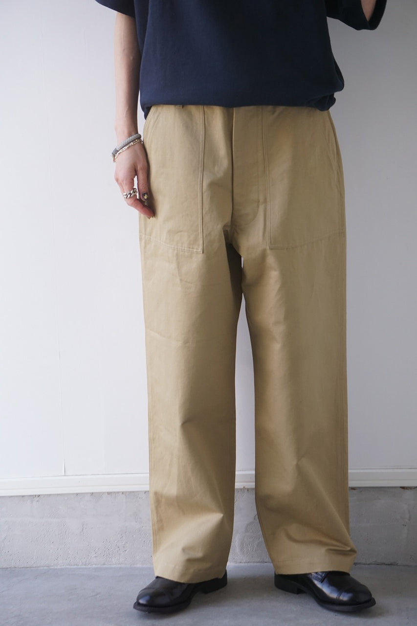 HTS ベイカーパンツ　ネイビー UNISEX】HTS │バックサテンベイカーパンツ（パープルネイビー