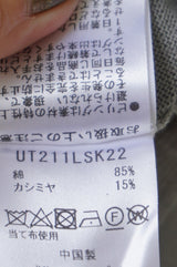 utilite(ユティリテ)Cotton＆CASHMER 7分袖ショートカーディガン　20%off
