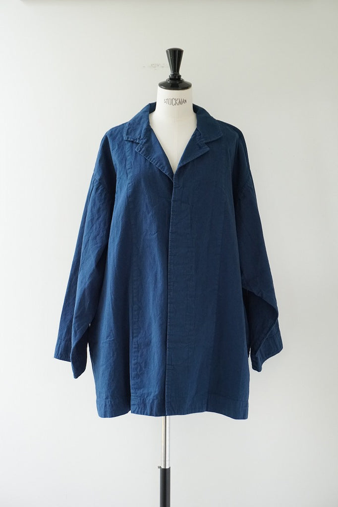 Veritecoeur ヴェリテクール＊FUWARI COAT＊ネイビー Veritecoeur（ヴェリテクール）ガーメントダイショートコート