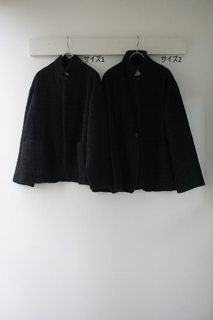 Honnete(オネット）　Short Coat Jacket Shadow Check