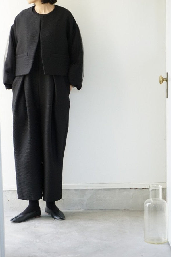 WHYTO.(ホワイト)  design tuck overall
