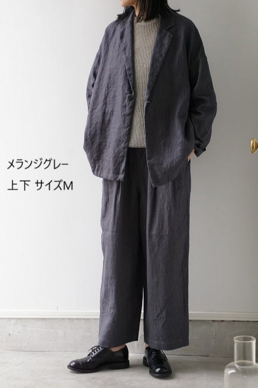再入荷　TRAVAIL MANUEL(トラバイユマニュアル) フレンチリネンツイル　ラスティックジャケット