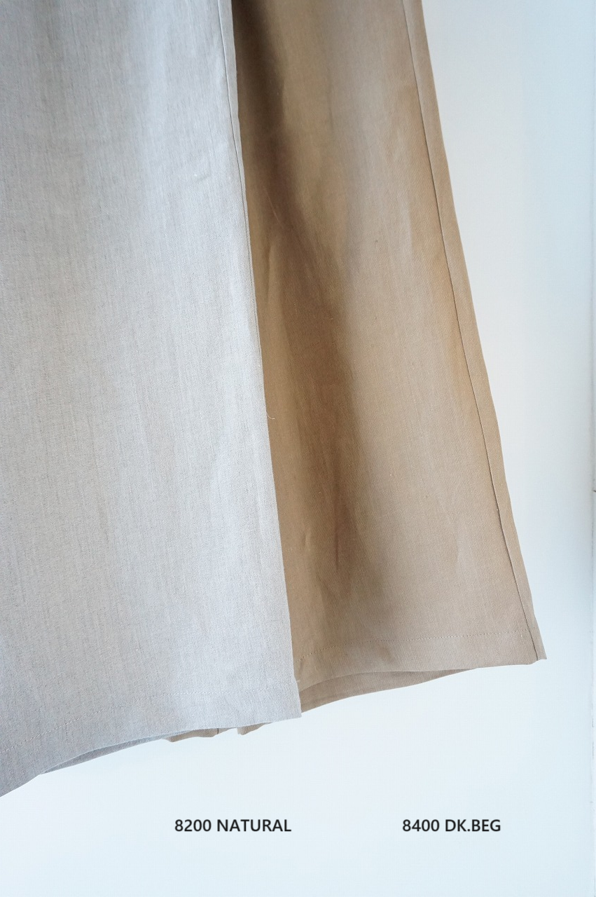 maison de soil(メゾンドソイル) LINEN TWILL EASY WIDE PANTS