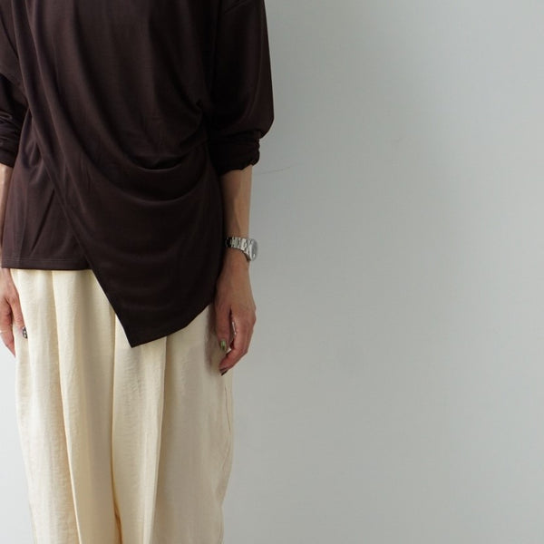 TODAYFUL（トゥデイフル）Asymmetry Drape Long T-Shirts 20%off – SACHET.