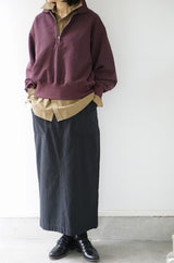 KHA:KI(カーキ) HALF ZIP SWEAT SHIRTS