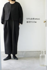 WHYTO.(ホワイト)  tulle layered sleeve jacket