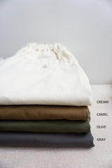 再入荷　TRAVAIL MANUEL(トラバイユマニュアル) コンパクトチノ　2タックワイドPTS