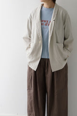 prit（プリット）50/1オーガニックコットンボイルビエラ近江晒加工　ワンボタンジャケット