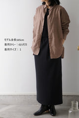 TISSU(ティシュ) コットンキュプラリネン　レギュラーシャツ