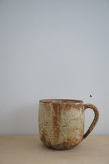 馬渡　新平　ヒビ粉引き　マグカップ　大