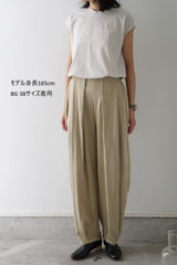 WHYTO.(ホワイト) tuck barrel pants