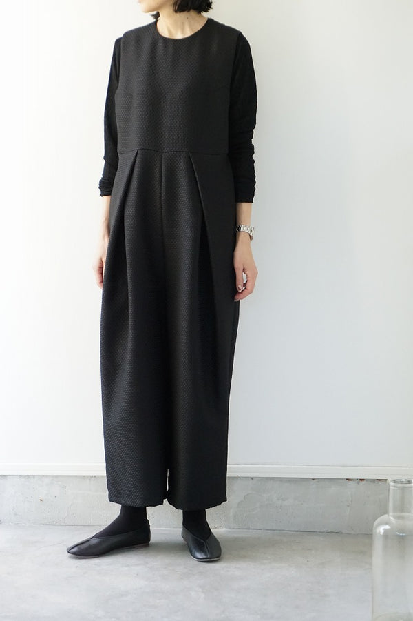 WHYTO.(ホワイト)  design tuck overall
