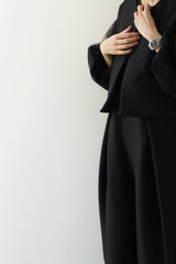 WHYTO.(ホワイト)  tulle layered sleeve jacket
