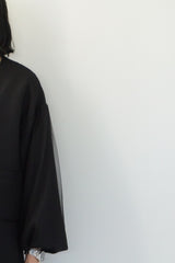 WHYTO.(ホワイト)  tulle layered sleeve jacket