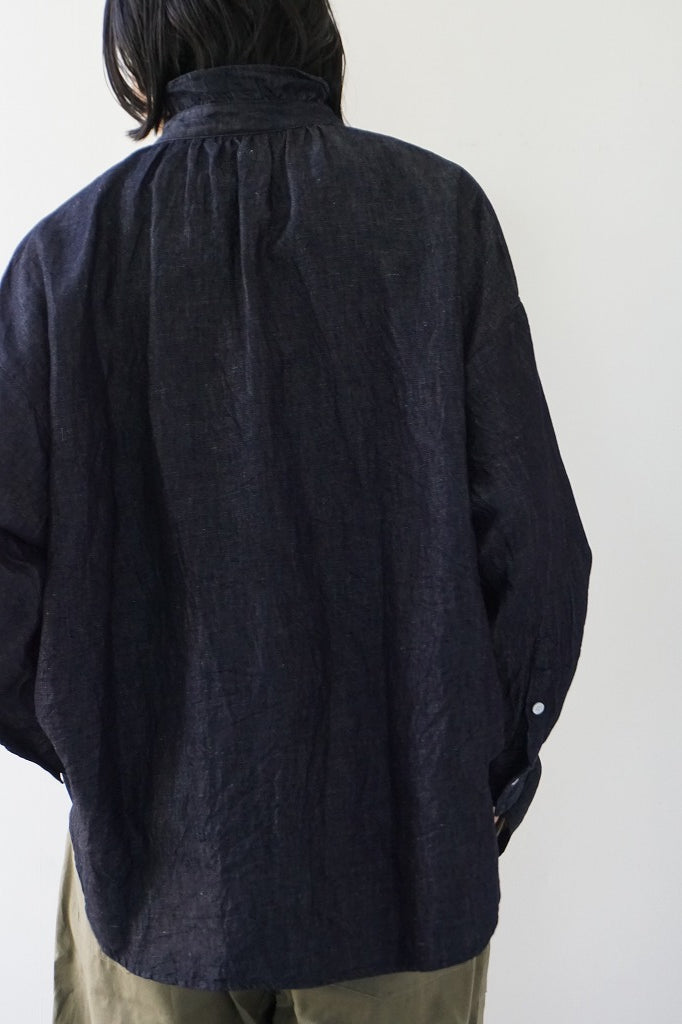 LABORATORY(ラボレイトリー) DENIM FRILL BROUSE