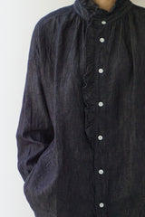LABORATORY(ラボレイトリー) DENIM FRILL BROUSE