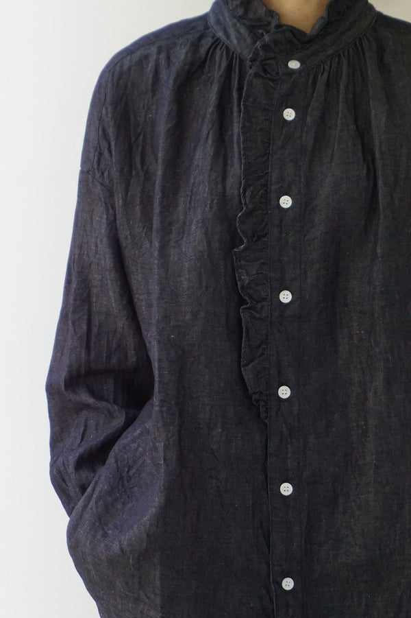 LABORATORY(ラボレイトリー) DENIM FRILL BROUSE