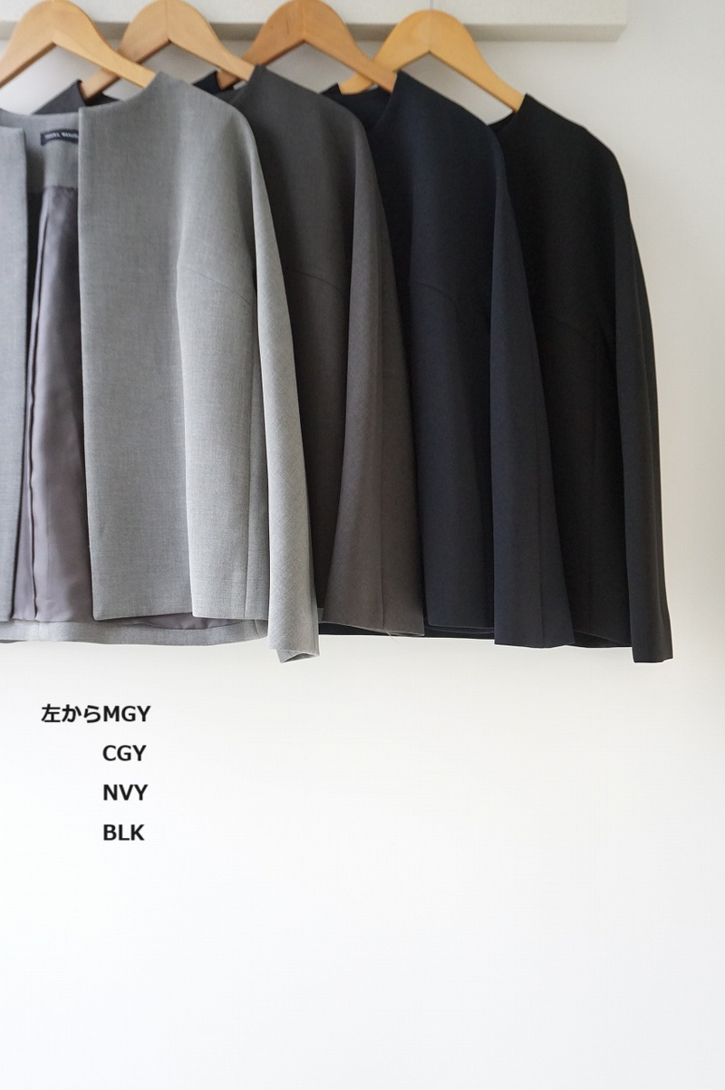 再入荷 TRAVAIL MANUEL(トラバイユマニュアル) Wクロス ノーカラー 再入荷 TRAVAIL MANUEL(トラバイユマニュアル) Wクロス ノーカラー