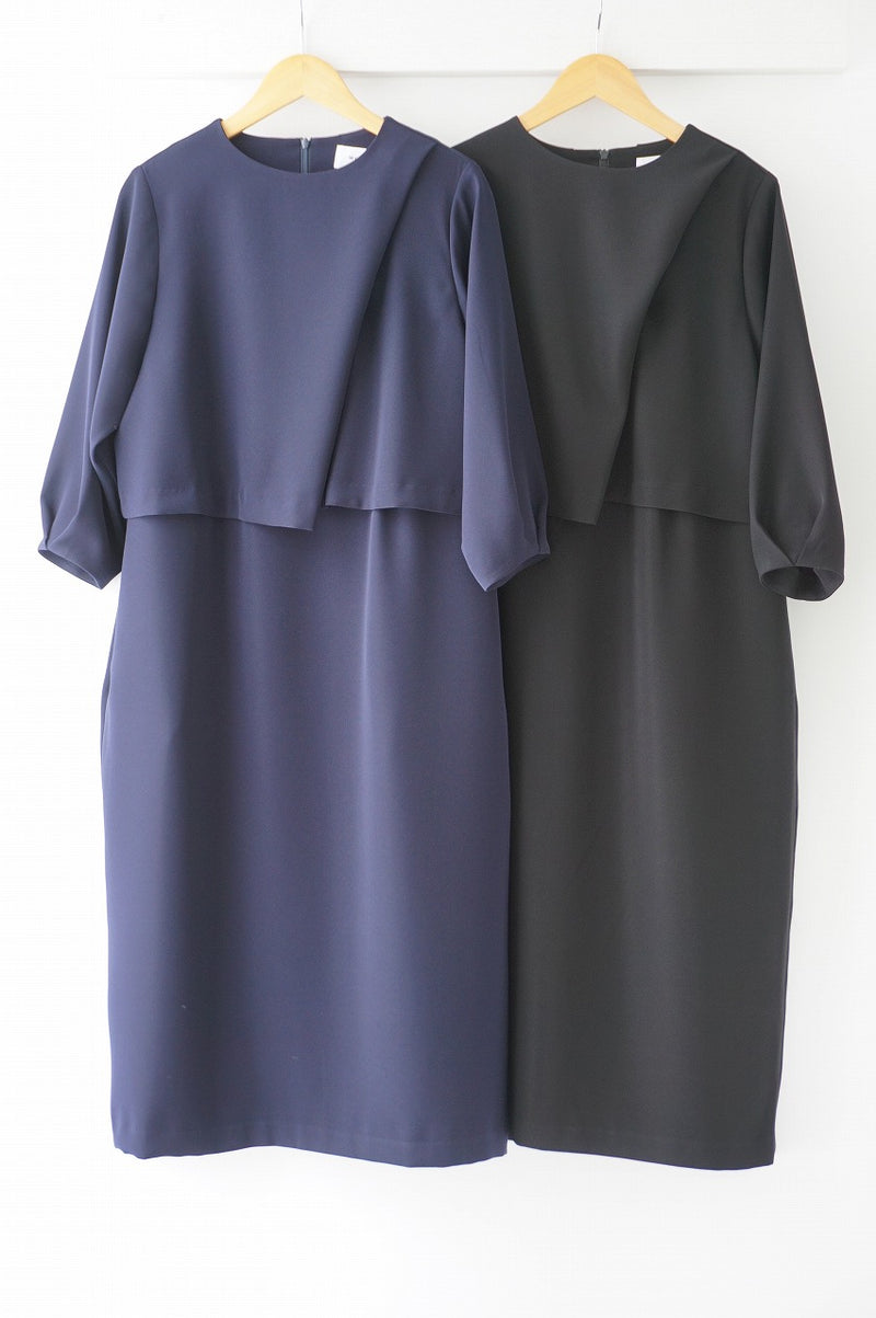 WHYTO.(ホワイト) LAYERED COCOON DRESS