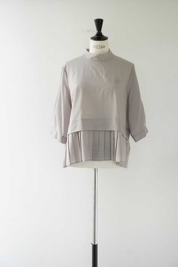 WHYTO.(ホワイト) HEM PLEATS BLOUSE