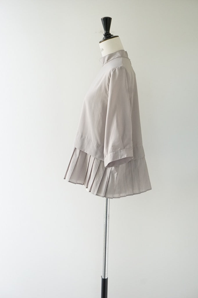 WHYTO.(ホワイト) HEM PLEATS BLOUSE
