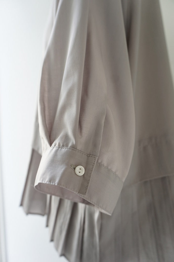 WHYTO.(ホワイト) HEM PLEATS BLOUSE