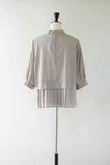 WHYTO.(ホワイト) HEM PLEATS BLOUSE