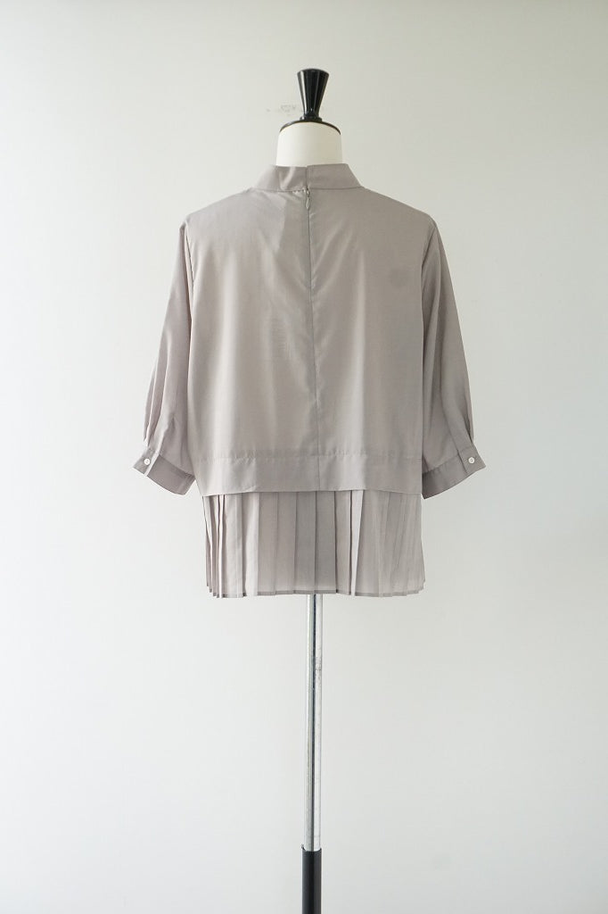WHYTO.(ホワイト) HEM PLEATS BLOUSE