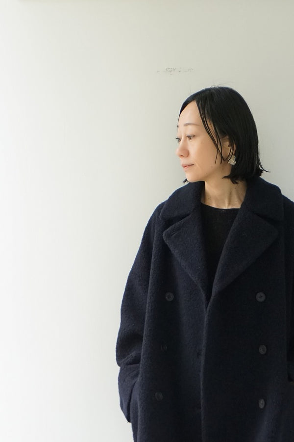 maison de soil(メゾンドソイル) RECYCLE BOA WOOL DOUBLE OVER COAT