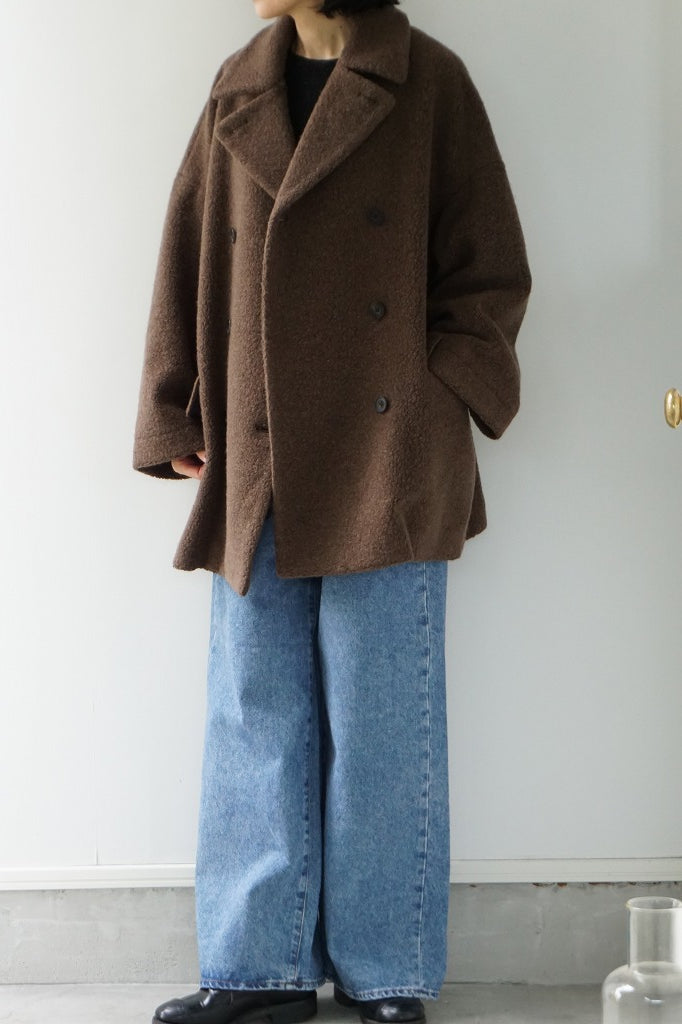 maison de soil(メゾンドソイル)　RECYCLE BOA WOOL DOUBLE OVER COAT