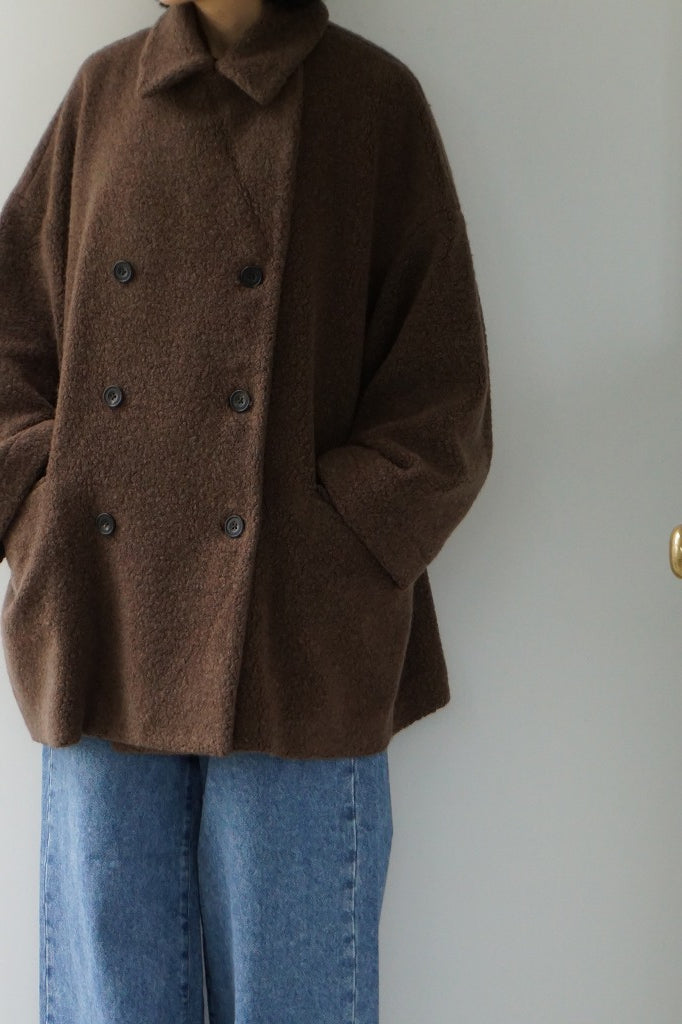 maison de soil(メゾンドソイル)　RECYCLE BOA WOOL DOUBLE OVER COAT
