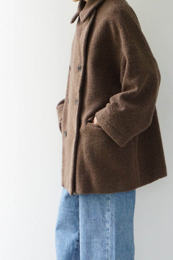 maison de soil(メゾンドソイル)　RECYCLE BOA WOOL DOUBLE OVER COAT