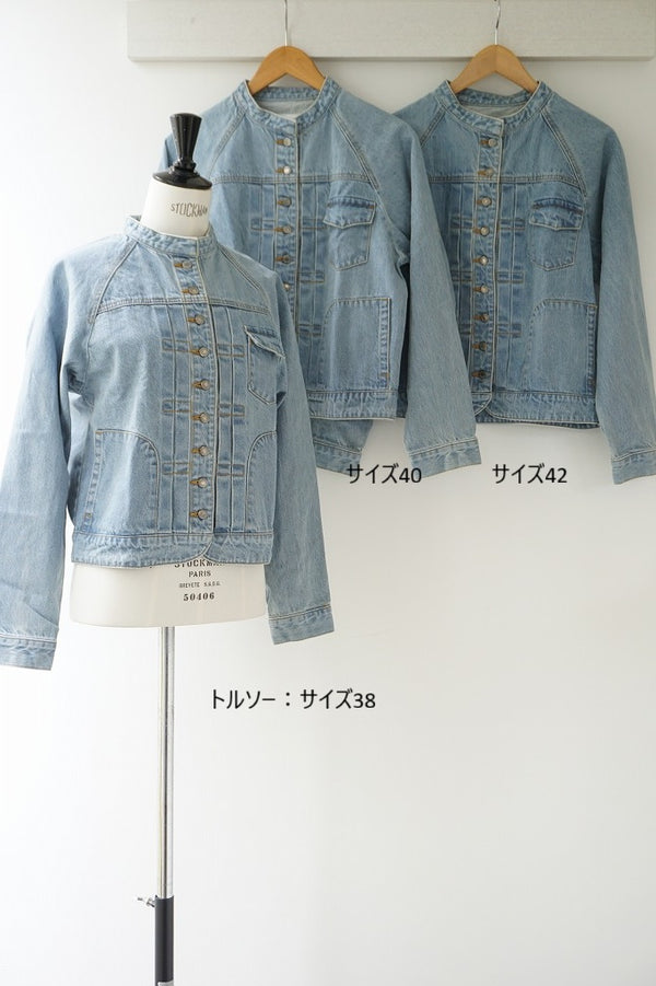 再入荷　si-si-si comfort(スースースーコンフォート) ベーシックデニムジャケット BREECH