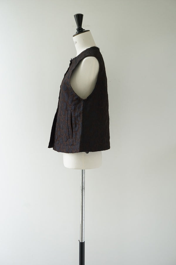 a'nuke(アンヌーク)Leopard Jacguard Vest