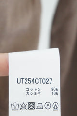 UNIVERSAL TISSU(ユニヴァーサルティシュ)カシミヤブレンド天竺　モックネックプルオーバー