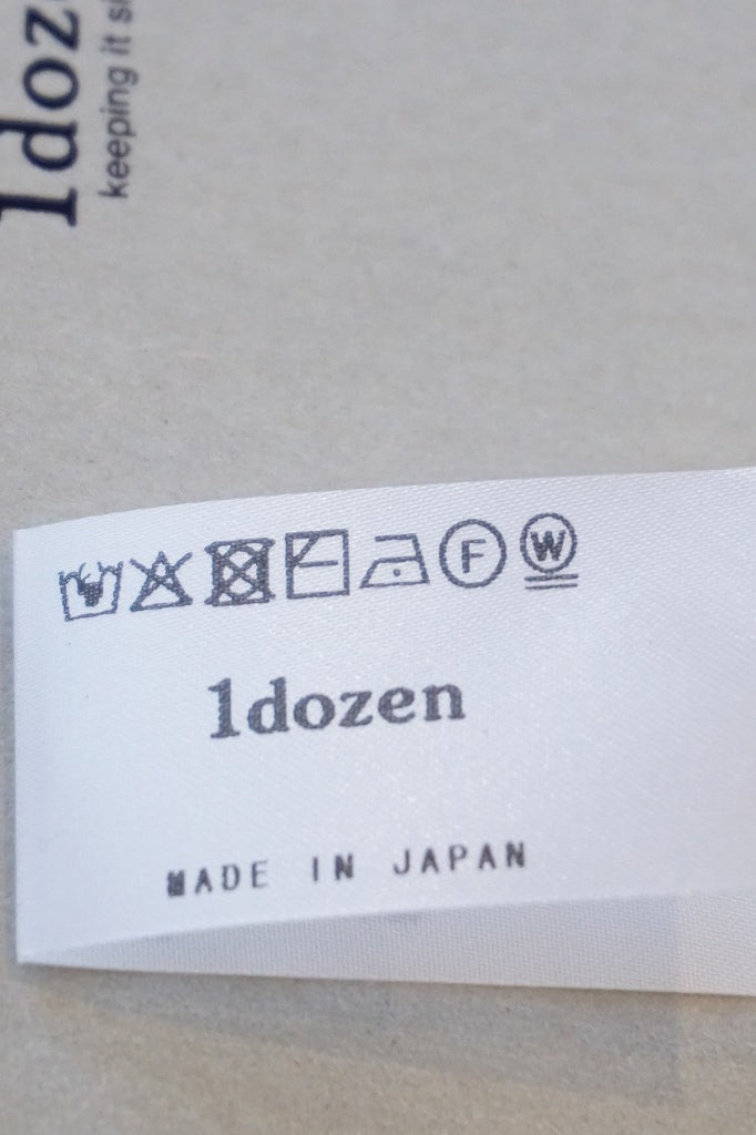 1dozen（イチダース）コットンシルクシフォンラウンドネックロングスリーブ