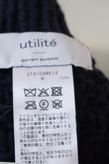 utilite(ユティリテ) ペルーハイランドウール　太番手手編みポンチョベスト