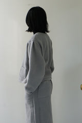 me.（ミードット）cloudy wool　ボリュームスリーブブルゾン