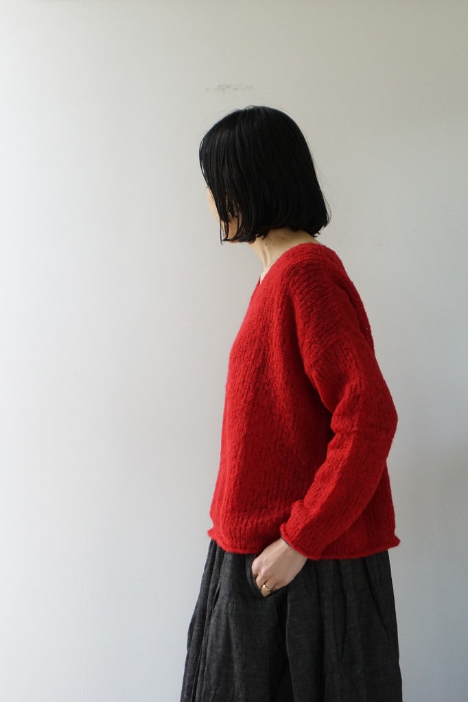 Michele＆Hoven(ミシェルアンドホーヴン) Vネックニット