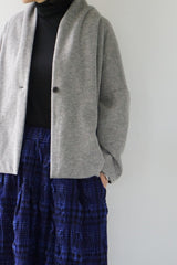 utilite(ユティリテ)　WOOLLET shaggy ローブジャケット