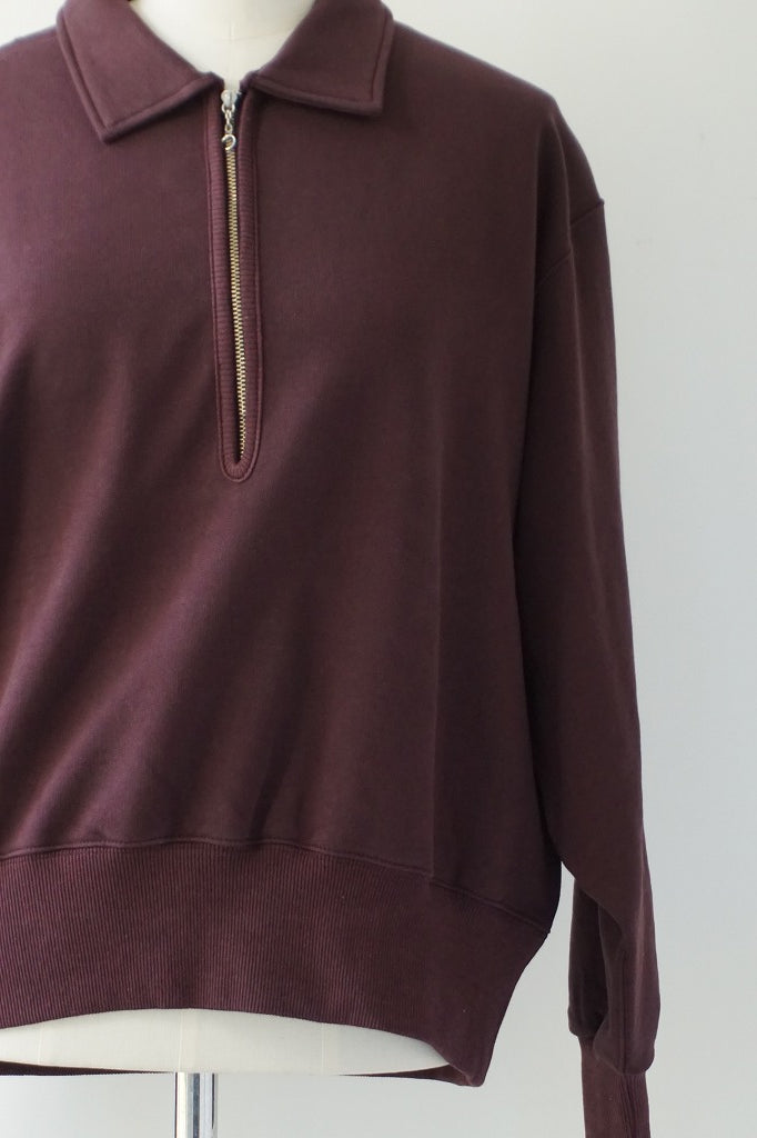 KHA:KI(カーキ) HALF ZIP SWEAT SHIRTS