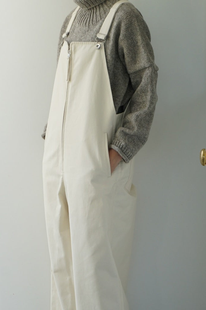 TODAYFUL（トゥデイフル）Frontzip Twill Salopette　在庫はお問合せください