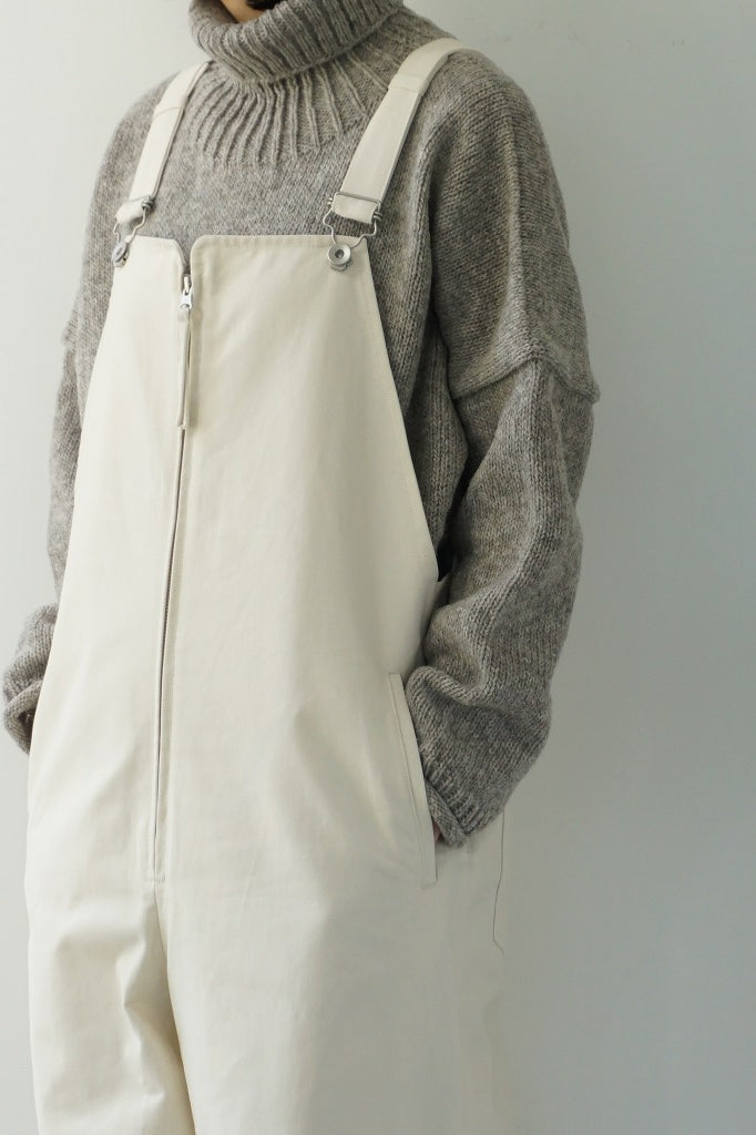TODAYFUL（トゥデイフル）Frontzip Twill Salopette　在庫はお問合せください