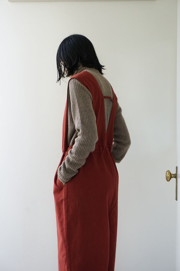 LAITERIE(レイトリー)  ナチュラルコットンピーチツイル　サロペット