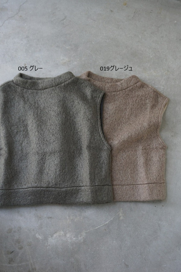 PARIS DE AOUNE(パリドゥアオウネ)シープヘアーモヘア　ベスト