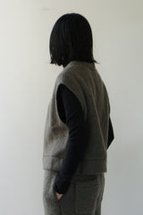 PARIS DE AOUNE(パリドゥアオウネ)シープヘアーモヘア　ベスト