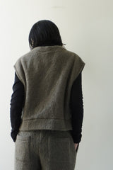 PARIS DE AOUNE(パリドゥアオウネ)シープヘアーモヘア　ベスト